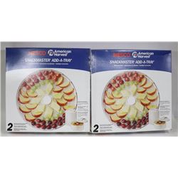 4 NEW NESCO SNACK MASTER ADD-A-TRAYS