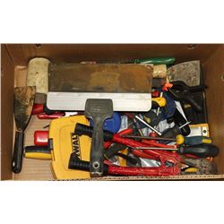 HAND TOOL LOT: INCLUDES  TAPE, SCREW DRIVERS &