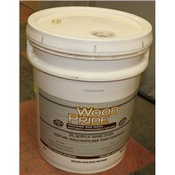 18L PAIL OF WOOD AND PRIDE OIL/ACRYLIC WHITE STAIN
