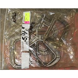 LOT OF 5 X  4” C CLAMPS