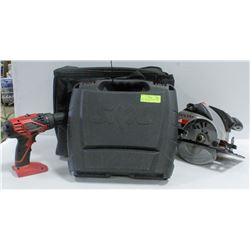 SKILL 18/12V CORDLESS SAW,  18V DRILL,  12V DRILL
