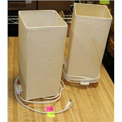 PAIR OF SIDE TABLE LAMPS