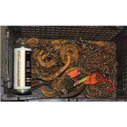 3 TWO-WAY BOOMER CHAINS ( 2 X 8’, 1 X 6’ )