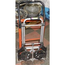 21" COLLAPSIBLE DOLLY AND A  4-WHEEL DOLLY