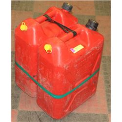 TWO 20 LITRE GAS CANS
