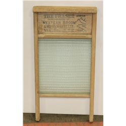 THE FRASER MOUNTAIN WOOD AND GLASS WASH BOARD