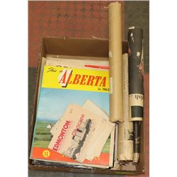 BOX OF VINTAGE MAGAZINES AND NEWSPAPERS