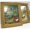 Image 1 : ANTIQUE MATCHING FRAMES W RELIGIOUS PICTURES 21"X