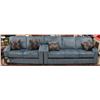 Image 1 : NEW VIVA BLUE FABRIC SOFA  AND LOVESEAT
