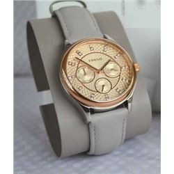 NEW FOSSIL TRIPLE CHRONO WATCH W/CRYSTAL MARKERS