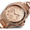 Image 1 : NEW MICHAEL KORS ROSE GOLD TONE CHRONO MSRP$385