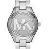 Image 1 : NEW MICHAEL KORS MINI RUNWAY SILVER DIAL MSRP $315