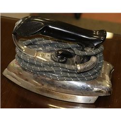 VINTAGE CHROME ELECTRIC CLOTHES IRON