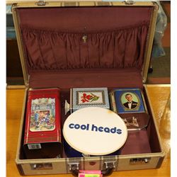 VINTAGE MCBRINE BAGGAGE CARRY CASE WITH