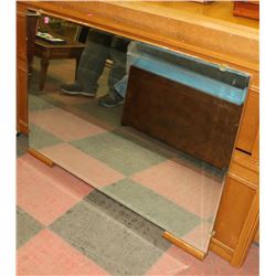 WOOD VINTAGE DRESSER MIRROR 44" X 32"