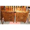 Image 1 : LOT OF 2 VINTAGE WOOD NIGHT STANDS. 20 X 14 X 24.5