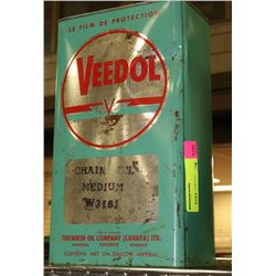 CONTAINER OF ANTIQUE BEEDOL CHAIN OIL