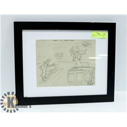 ORIGINAL 1945 CARTOON SIGNED SHANDILOU