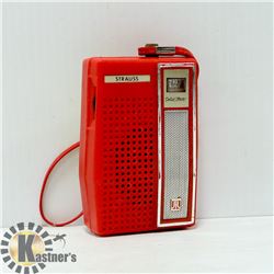 1960S STRAUSS POCKET TRANSISTOR RADIO