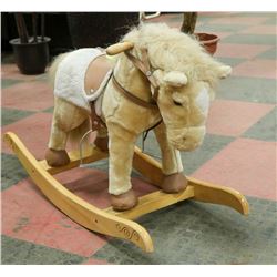 PLUSH ROCKING HORSE WITH SOUND AND