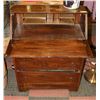Image 1 : VINTAGE WOOD WRITING DESK 29" X 14" X 38.5"