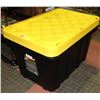 Image 1 : LOT OF 2 STRONG BOX TOTES, 27 GALLON / 102 LITRES