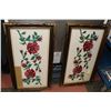 Image 1 : PAIR OF ESTATE FRAMED NEEDLEPOINT PICTURES