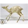 Image 2 : 9" BRASS DOE DEER STATUE HEAVY