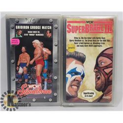 LOT OF 2 RARE VHS WRESTLING TAPES VADER STING ETC.