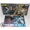Image 1 : LOT OF 5 1960'S SPORTS MAGAZINES HOCKEY MANTLE,