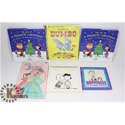 BUNDLE OF KIDS BOOKS SNOOPY, BARBIE, DISNEY ETC.