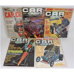 LOT OF 5 1960'S MUSCLE CARS HOT RODS MAGAZINES
