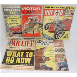 LOT OF 5  1950'S MUSCLE CARS HOT RODS MAGAZINES