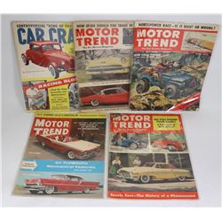 LOT OF 4  1950'S MUSCLE CARS HOT RODS MAGAZINES