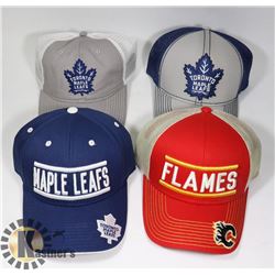 LOT OF 4 NEW NHL HATS