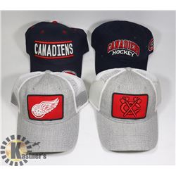 LOT OF 4 NEW NHL HATS