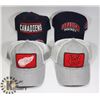 Image 1 : LOT OF 4 NEW NHL HATS
