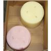 Image 1 : PAIR OF SCENTED PARTYLITE 3 WICK CANDLES, 6" X 5"