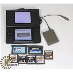 NINTENDO DS LITE, COMES WITH 7 GAMES & CHARGER