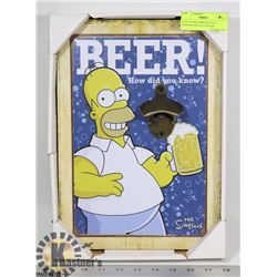 NEW HOMER SIMPSON WALL HANGING BOTTLE OPENER