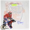 Image 1 : NHL MONTREAL CANADIENS ANDY MOOG SIGNED 10X14