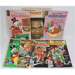 LOT OF ASSORTED COMICS AND A TV JOURNAL