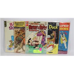 LOT OF 5 COMICS, MISC. GOLD KEY, CHARLTON AND MORE