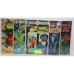 LOT OF 5 COMICS, CHARLTON, HORROR