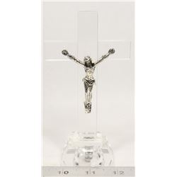 CRYSTAL CRUCIFIX STATUE