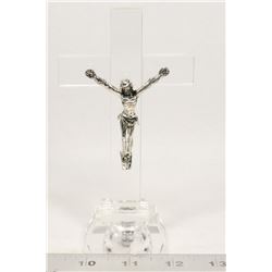 CRYSTAL CRUCIFIX STATUE