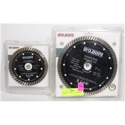 PRO POINT 7" AND 4-1/2" DIAMOND BLADE