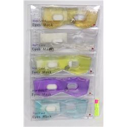 LOT OF 5 HOT / COLD EYE MASKS - HELPS WITH HEAD