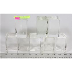 COLLECTION OF CRYSTAL HOLOGRAMED ORNAMENTS