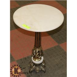 GRANITE SIDE TABLE, 21 INCH TALL